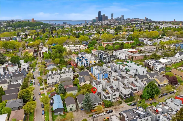 15 minutes to downtown Seattle and minutes to nearby Judkins Park Light Rail Station