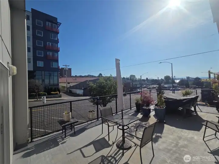 Private patio with sound view!