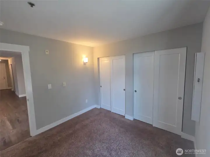 Main bedroom with large double closet.
