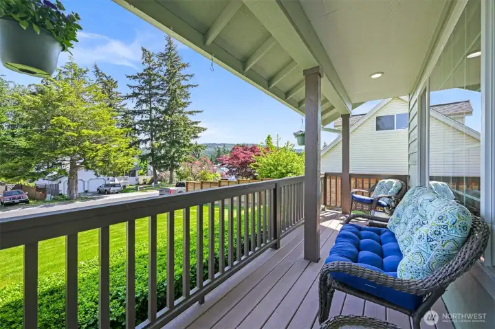 Covered front porch