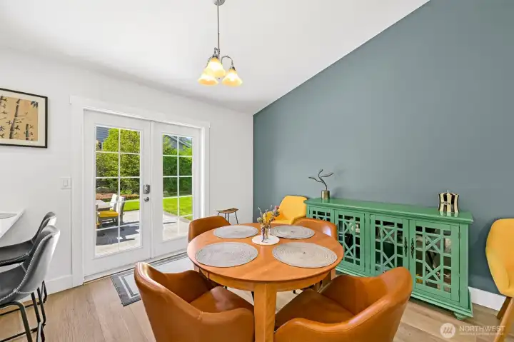 Fun color accents really bring this home to life