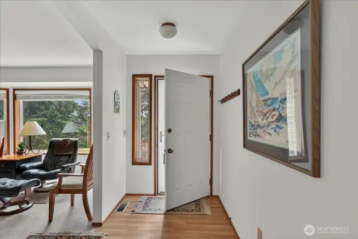 Interior entry into home.