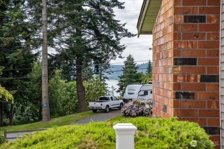 Peek a boo view - photo taken from the front porch.