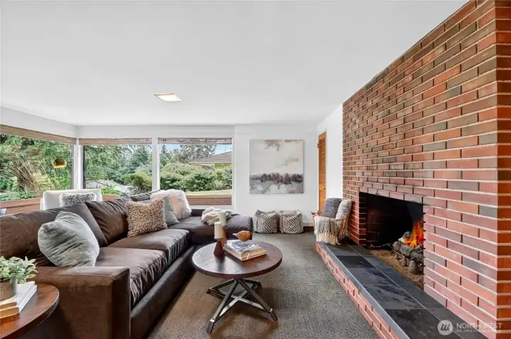 Another gas fireplace for the coziness factor.
