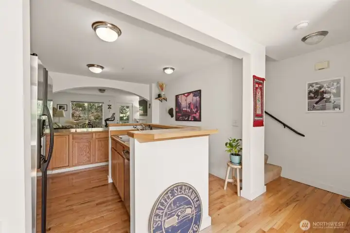 Kitchen and Entry upstairs.(second floor)