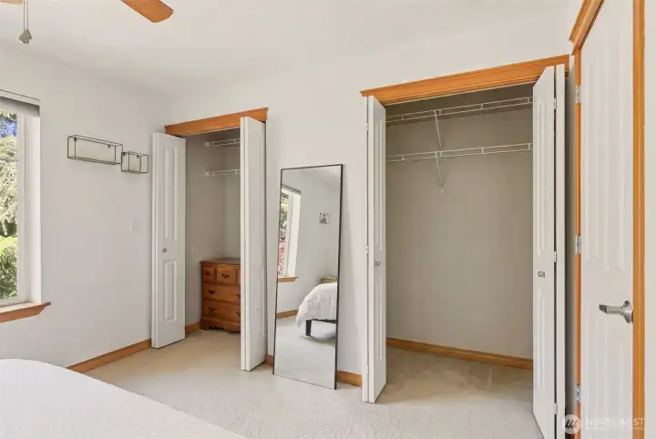 Primary Bedroom + double closet (third floor)