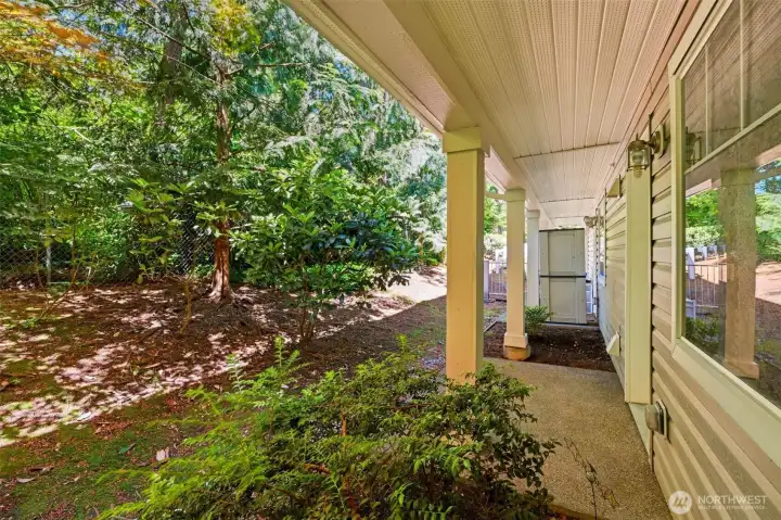 Patio on ground floor.