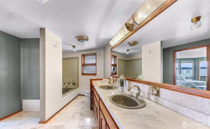 Primary bathroom.