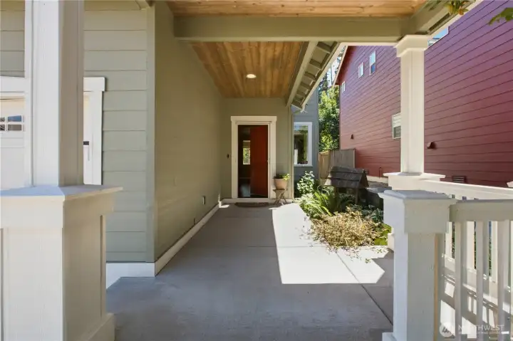 Inviting Covered Front Porch