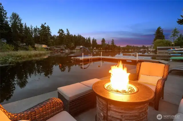 Come down to the lake and feel the warmth as you share fireside stories.