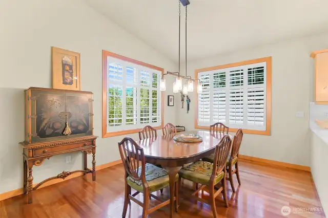 Open Dining room can accommodate a large table