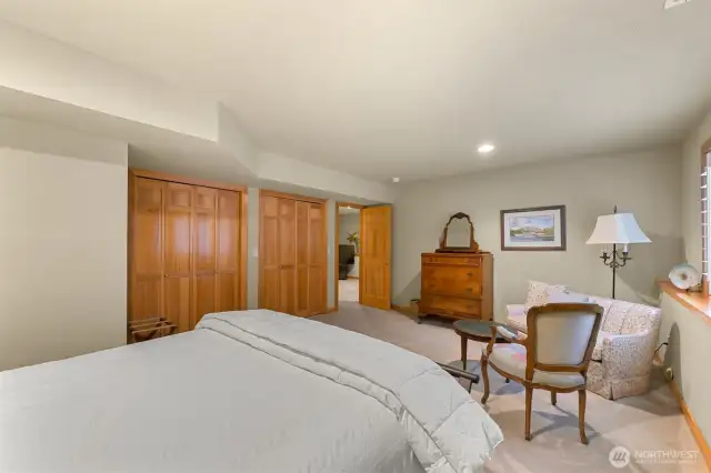 Lots of closet space in the downstairs bedroom #2