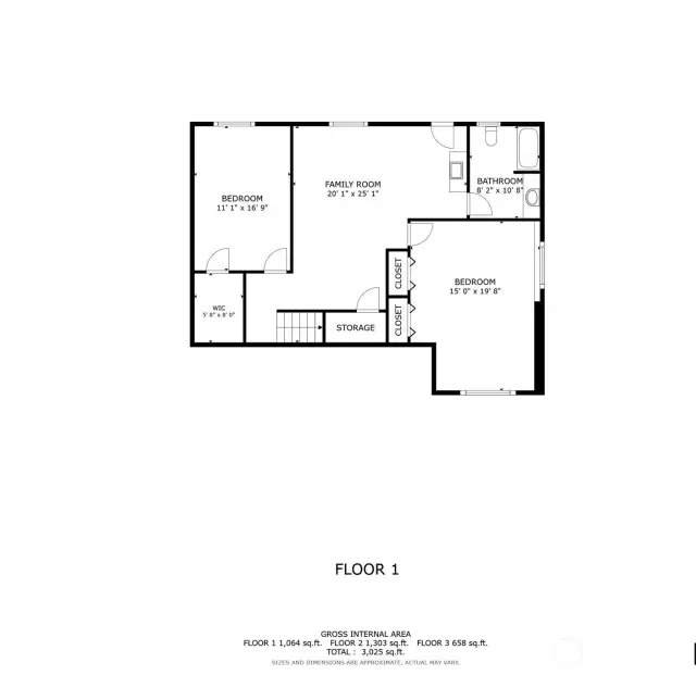 Downstairs schematic floor plan