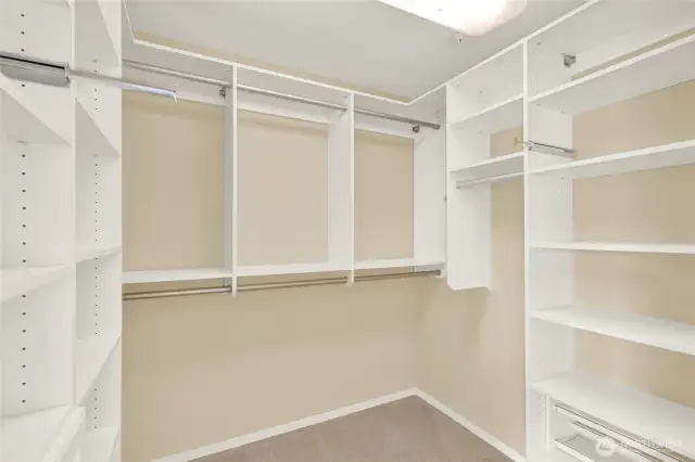 Primary walk in closet