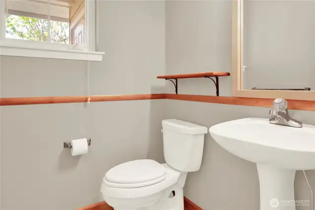Half bath main floor