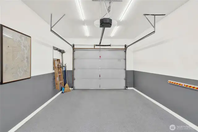 Garage with new auto door