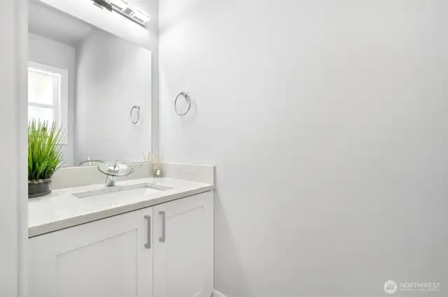 The Guest Bathroom on the main floor