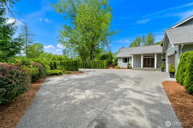 Full aggregate driveway and additional parking spaces