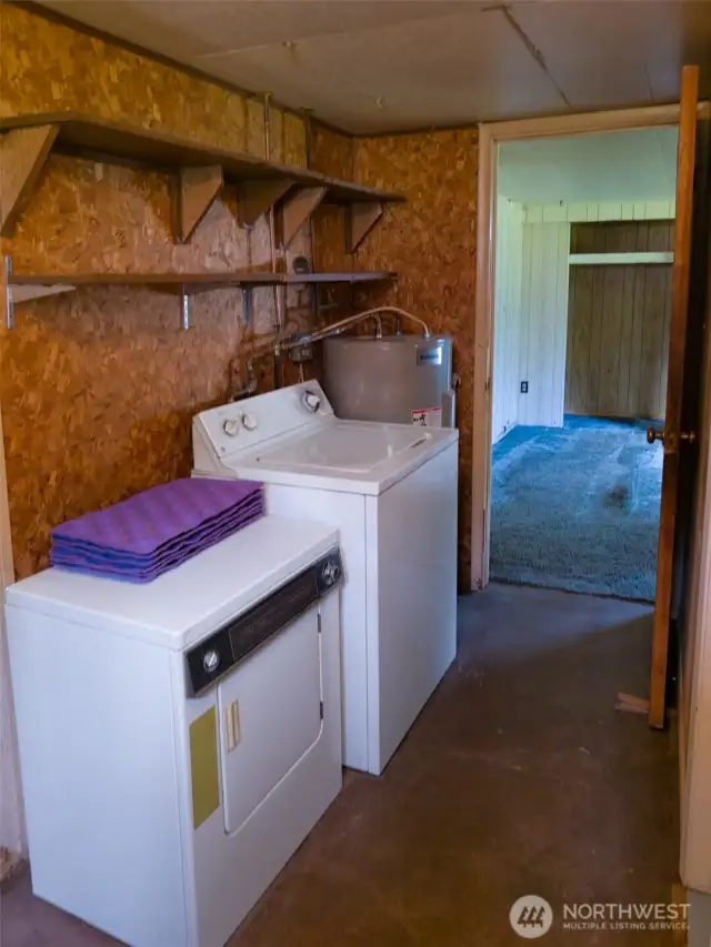 Laundry and Storage area