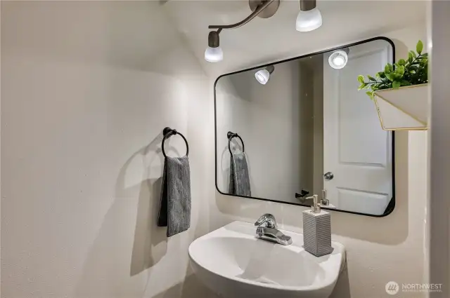 Main floor half bath.
