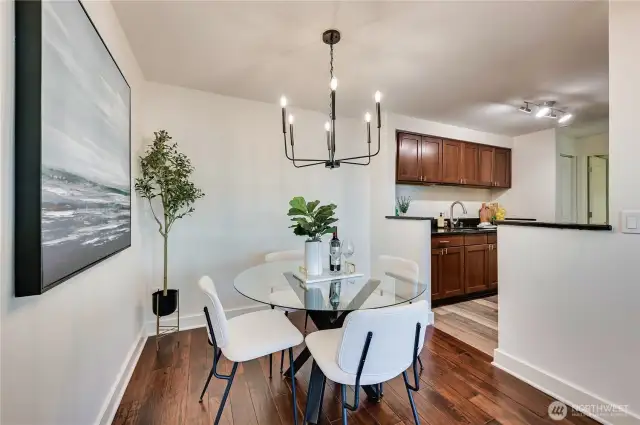 Dining room right off the kitchen.