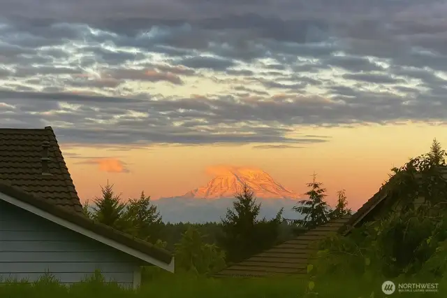 View of Mt. Rainier from your deck