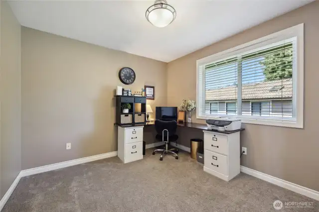 3rd Bedroom currently being utilized as a home office.