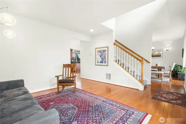 Entry looking towards the staircase.