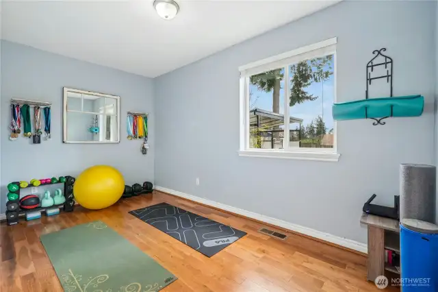 Bedroom 5 -Main floor workout room or office. Lots of options.