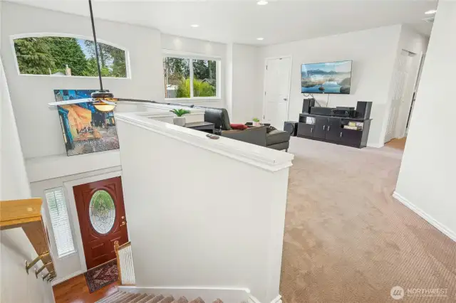 Open bonus space on the upstairs floor.