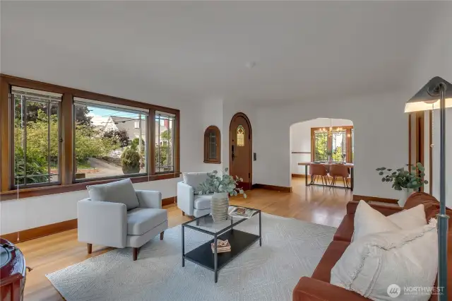 Reverse view of the living room