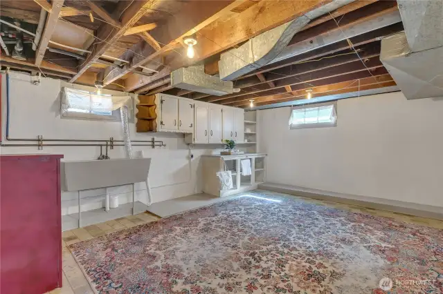 Bonus Craft and Laundry room in the semi finished basement.