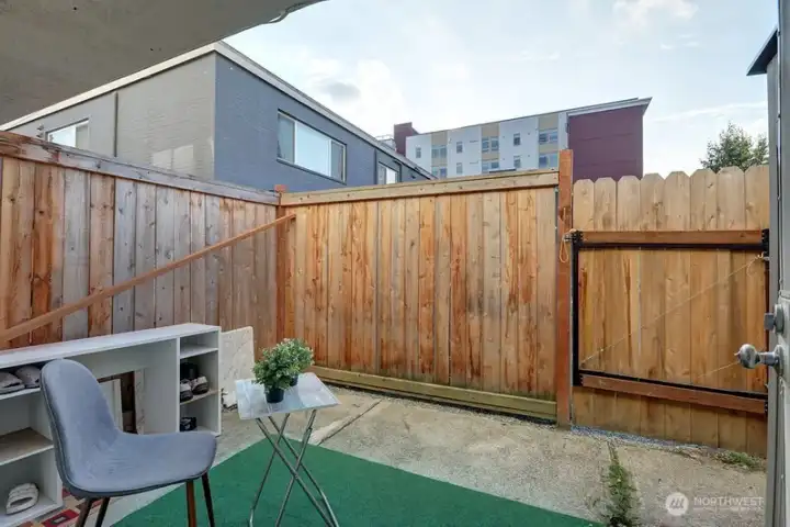 Fenced in outdoor space
