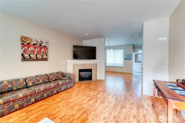 Living Room with Gas Fireplace.