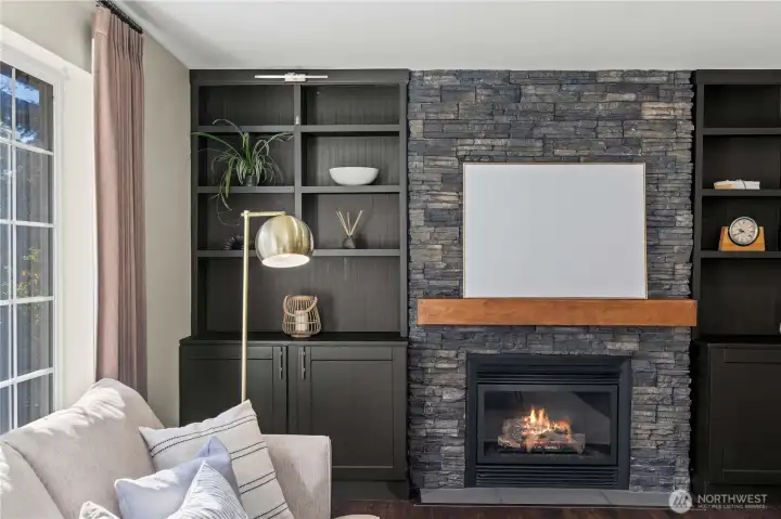 Cozy Gas Fireplace