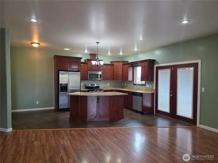 Welcome inside! Open concept & tall ceilings make much more usable space.