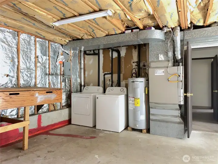 Laundry Area in Garage