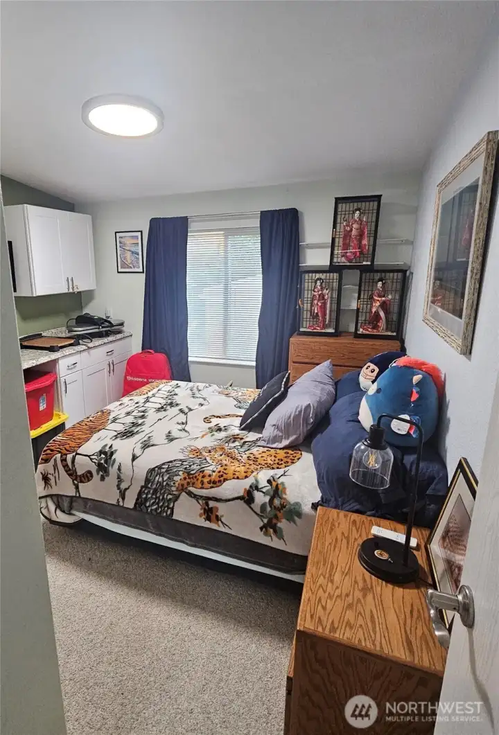 Bedroom with plenty of storage.