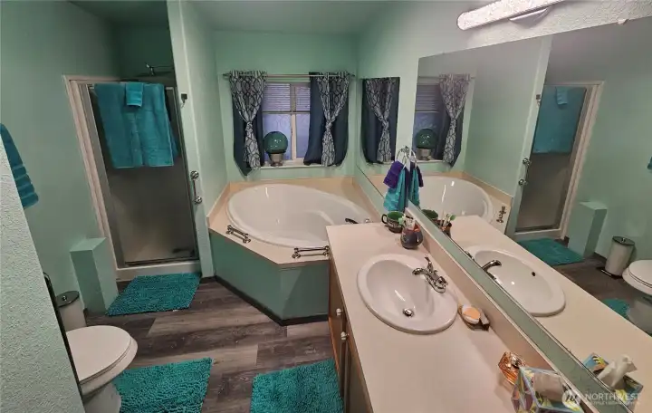 En-suite bathroom off the primary bedroom.