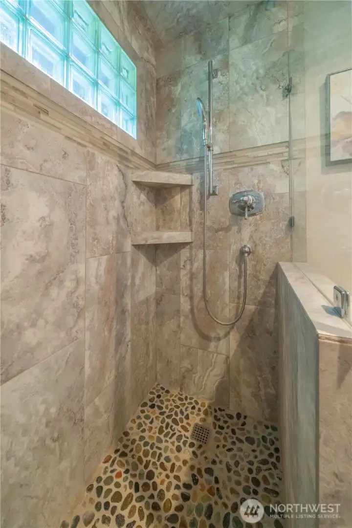 Guest shower on upper level