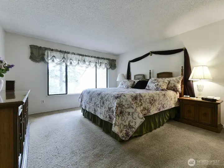 Primary bedroom. Large and spacious.