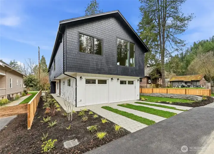 Garage to left is Assigned to Unit A.