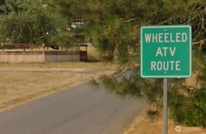 ATV route right in front of the RV park. Access "ATV allowed" trails