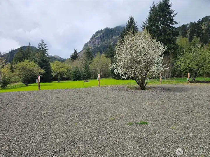 RV sites serviced with Water and Elect