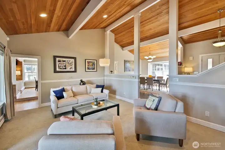 Your back is to the gas fireplace, straight ahead through the doorway to the Wet Bar, Family Room and Kitchen with Dining Area. Let's go check out the formal Dining Room.... Your back is to the gas fireplace, straight ahead through the doorway to the Wet Bar, Family Room and Kitchen with Dining Area. Let's go check out the formal Dining Room....