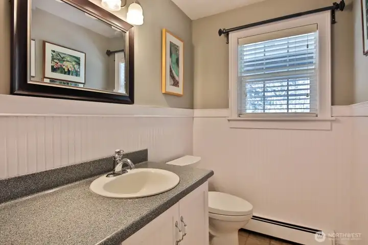 Half bath off of mudroom on main level. The walk-in pantry is located across from the Mudroom entry to the Kitchen. Half bath off of mudroom on main level. The walk-in pantry is located across from the Mudroom entry to the Kitchen.