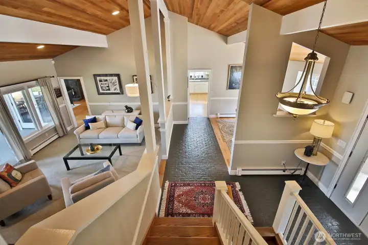 Your back is to the hallway that leads to 3 (including the Primary) of the 4 bedrooms and two full baths (including Primary). Let's turn around and check out the Primary Suite located at the end of the hallway in the northwest corner of the home. Your back is to the hallway that leads to 3 (including the Primary) of the 4 bedrooms and two full baths (including Primary). Let's turn around and check out the Primary Suite located at the end of the hallway in the northwest corner of the home.
