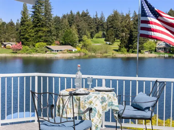 Imagine Coffee in the Morning and a Glass of Wine in the Evening with this view!