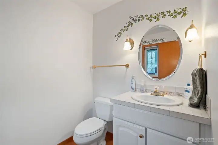 1/2 Bath on the Main Floor.