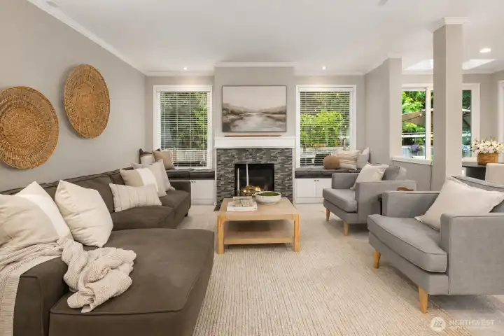 Open Floor Plan with Living room just off kitchen